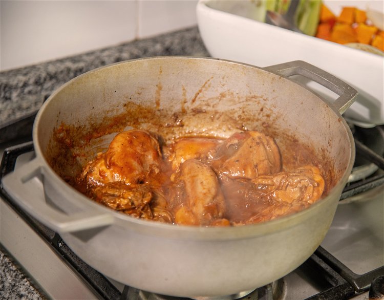 Image of Add the tomato sauce, stirring well, and cook for 1...