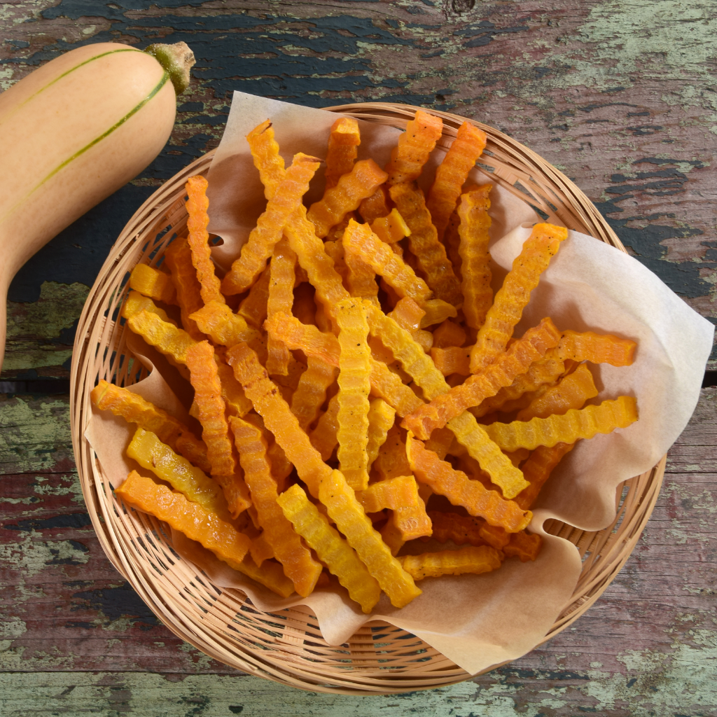 Recette des frites de courge butternut 