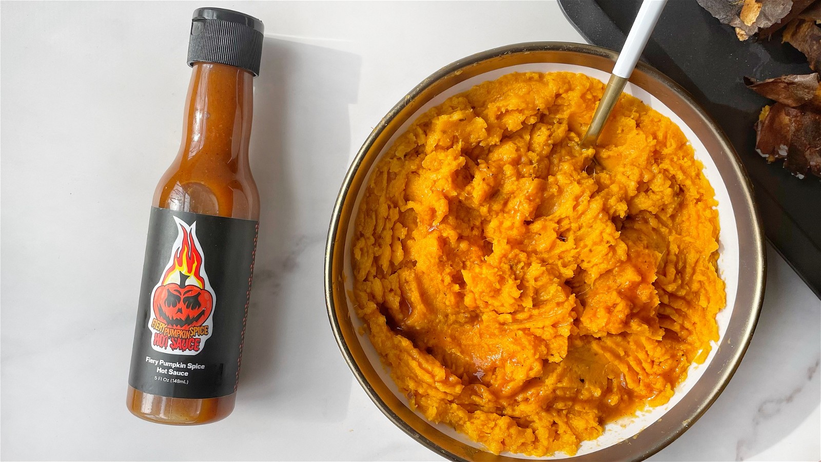 Image of Quick and Easy side for any Gathering: Spicy Mashed Sweet Potatoes