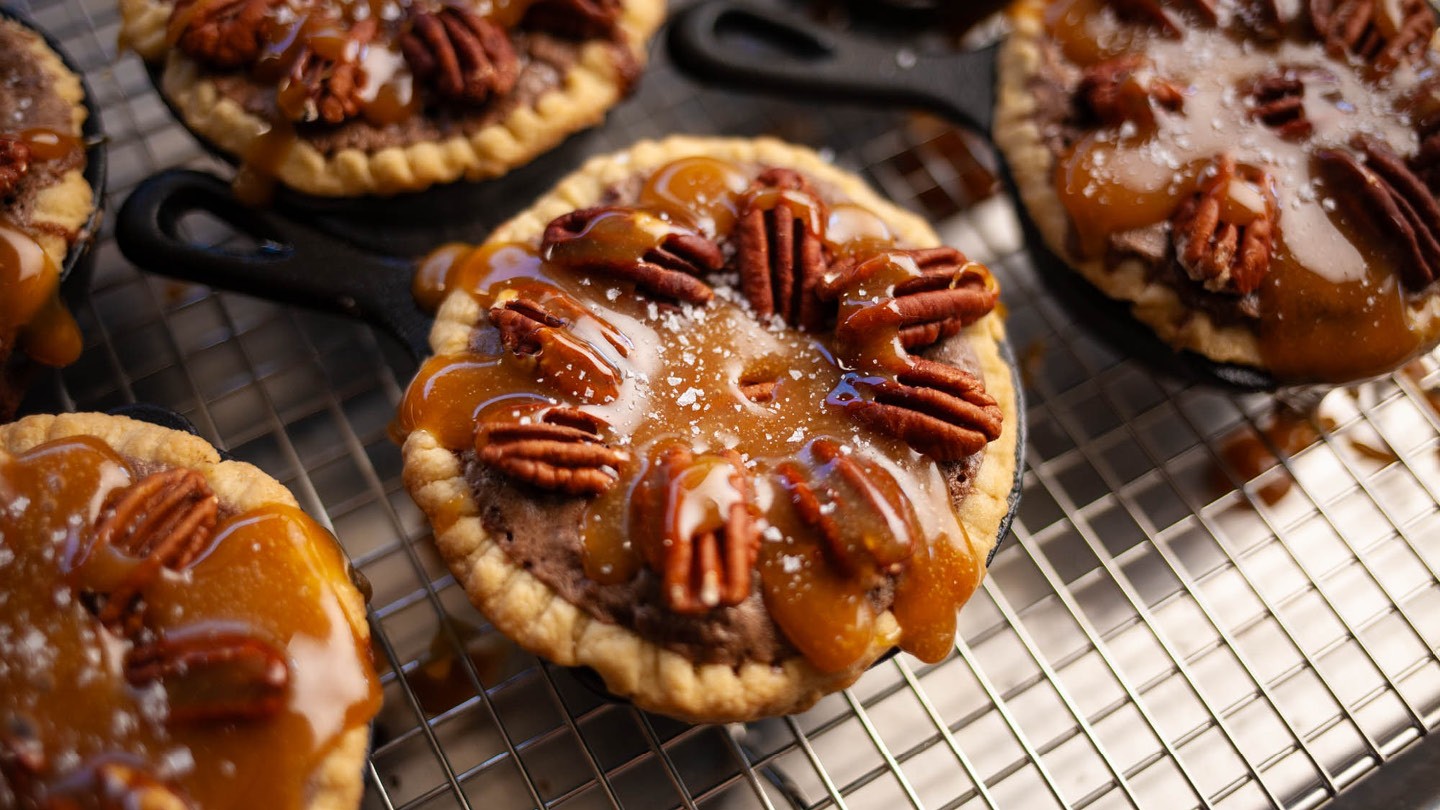 Image of Chocolate Pecan Pie with Salted Caramel