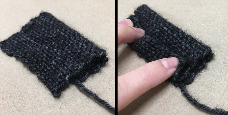 Image of To make the hat, fold down the black square to...
