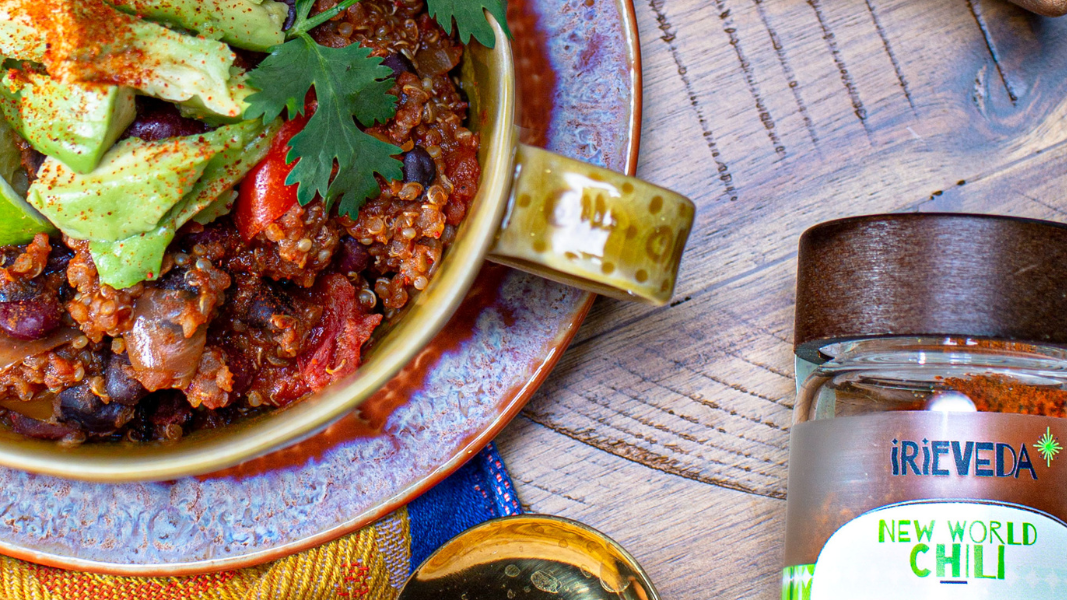 Image of Vegan Quinoa Chili (allergen friendly, gluten friendly, fodmap friendly, and vegan)