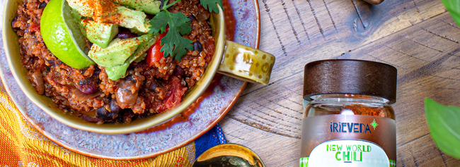 Image of Vegan Quinoa Chili (allergen friendly, gluten friendly, fodmap friendly, and vegan)