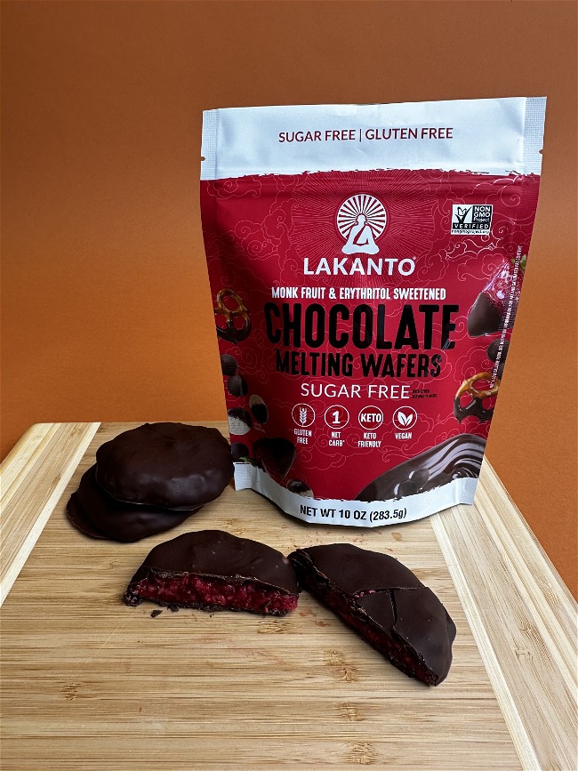 Image of Sugar-Free Chocolate Covered Raspberry Bites 