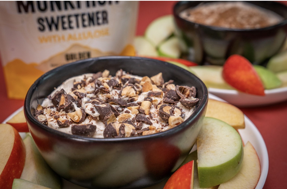 Creamy Lakanto Fruit Dip with Golden Allulose