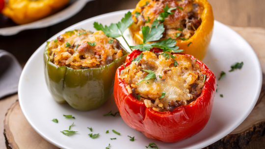 Image of Grass-Fed Beef Stuffed Peppers