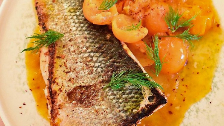 Image of Sea Bass With Tomato Sauce