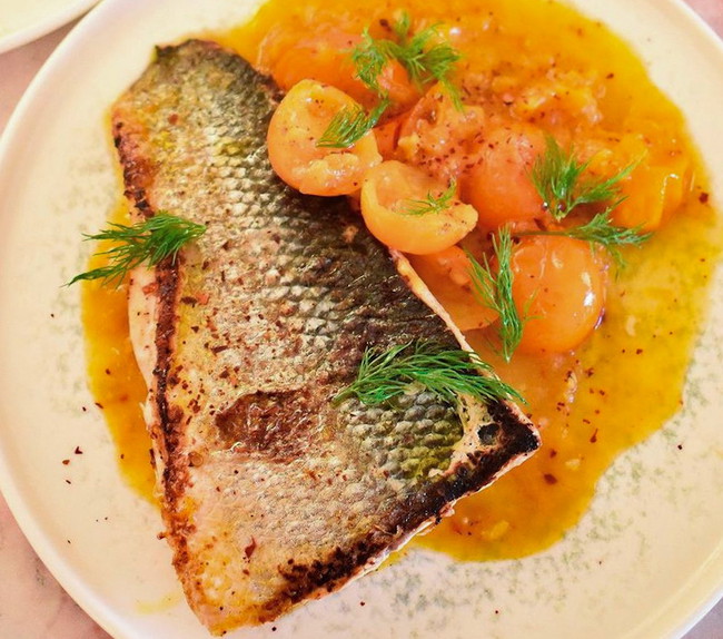 Image of Sea Bass With Tomato Sauce