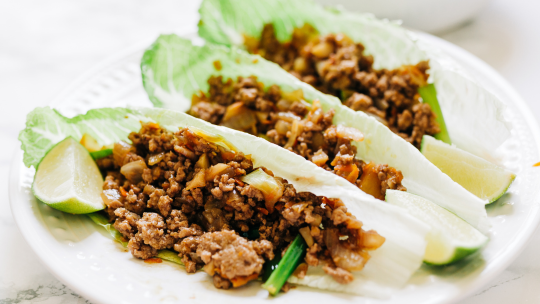 Image of Grass-Fed Beef Asian Lettuce Wraps
