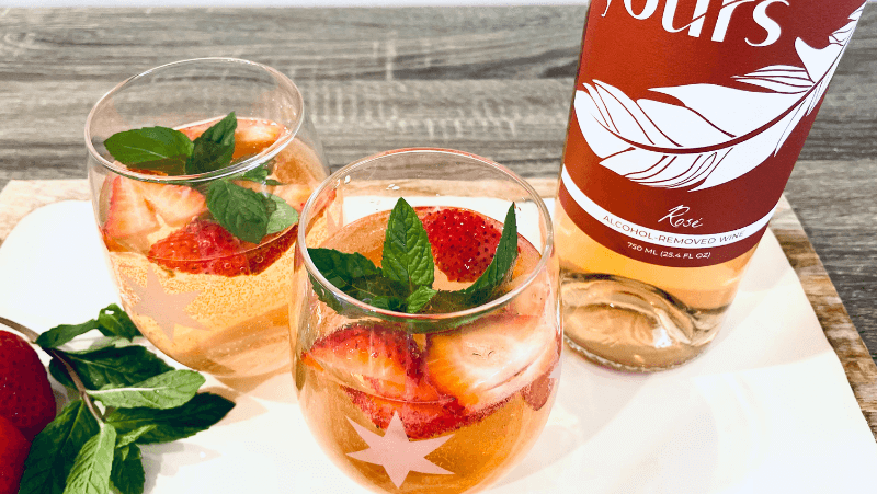 Image of Non-Alcoholic Rosé Sangria Recipe