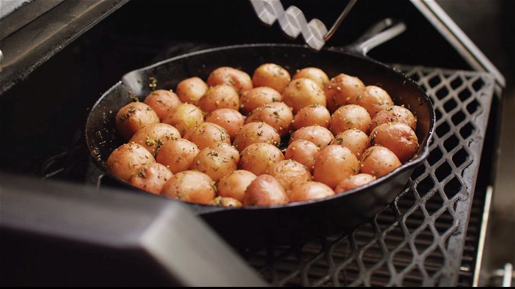 Grilled Smashed Potatoes