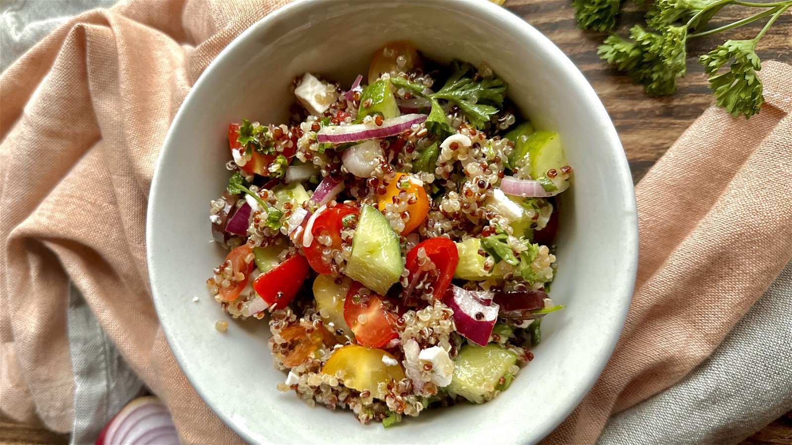 Image of Milanese Cucumber Quinoa Tabbouleh (Gluten Free)