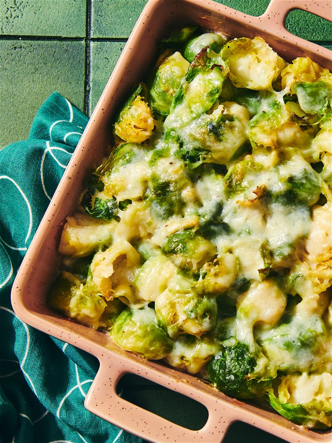 Image of Richardson Farm’s Smashed Brussels Sprouts With Cheese