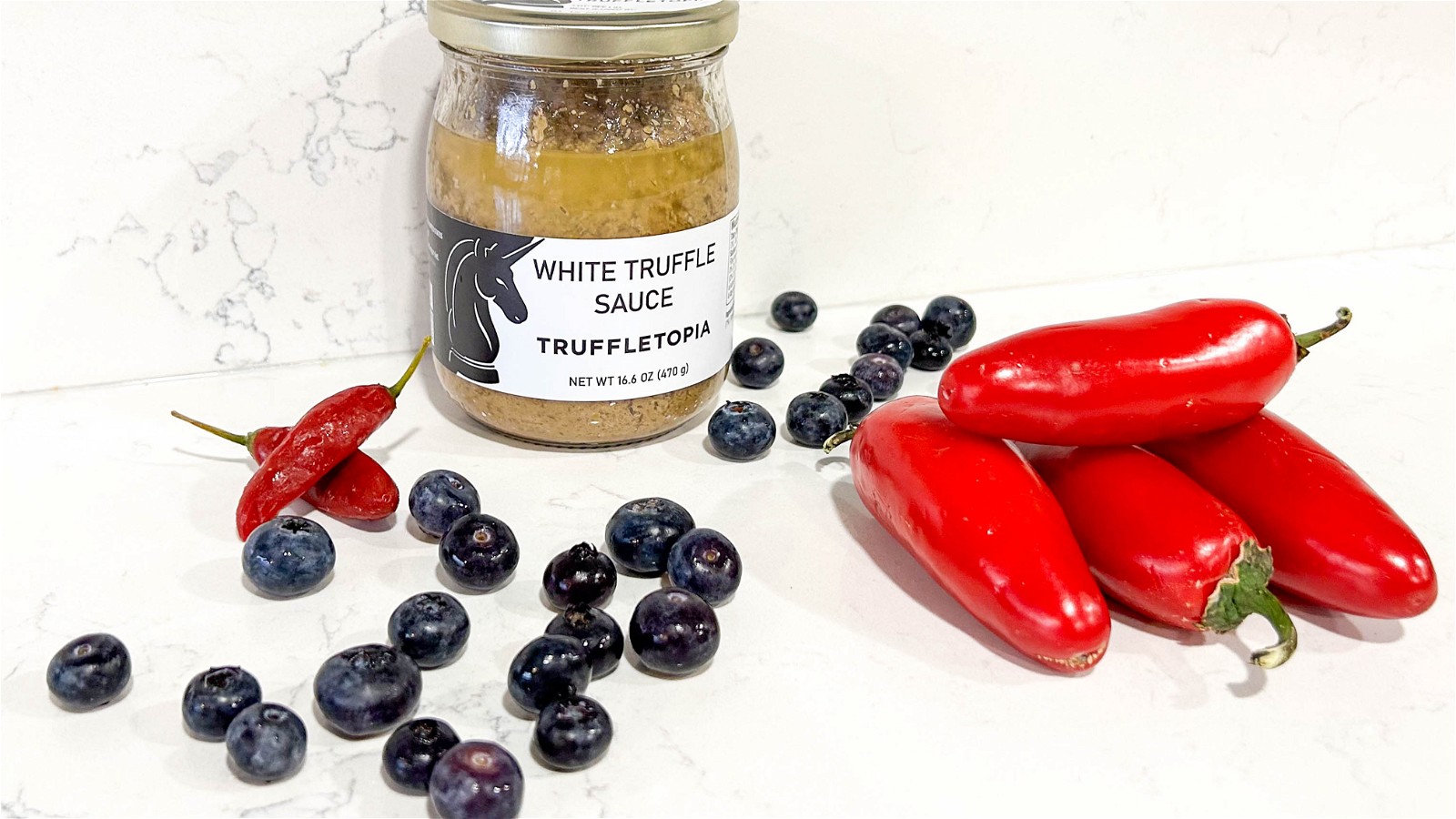 Image of Red White & Blue - White Truffle Hot Sauce Recipe