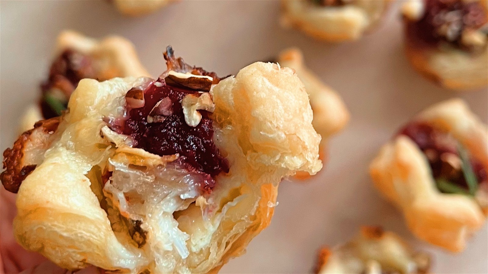 Image of Baked Brie Bites with Dungeness Crab Meat