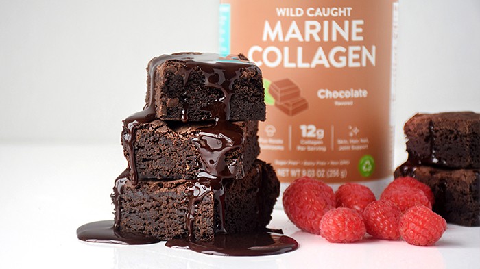 Image of Gooey Chocolate Collagen Brownies