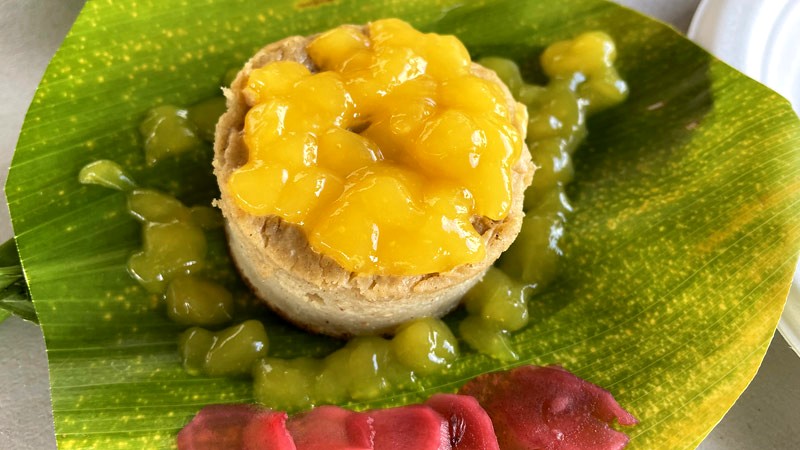 Image of ‘Ulu Baked Pudding with Tangerine Ginger Sauce