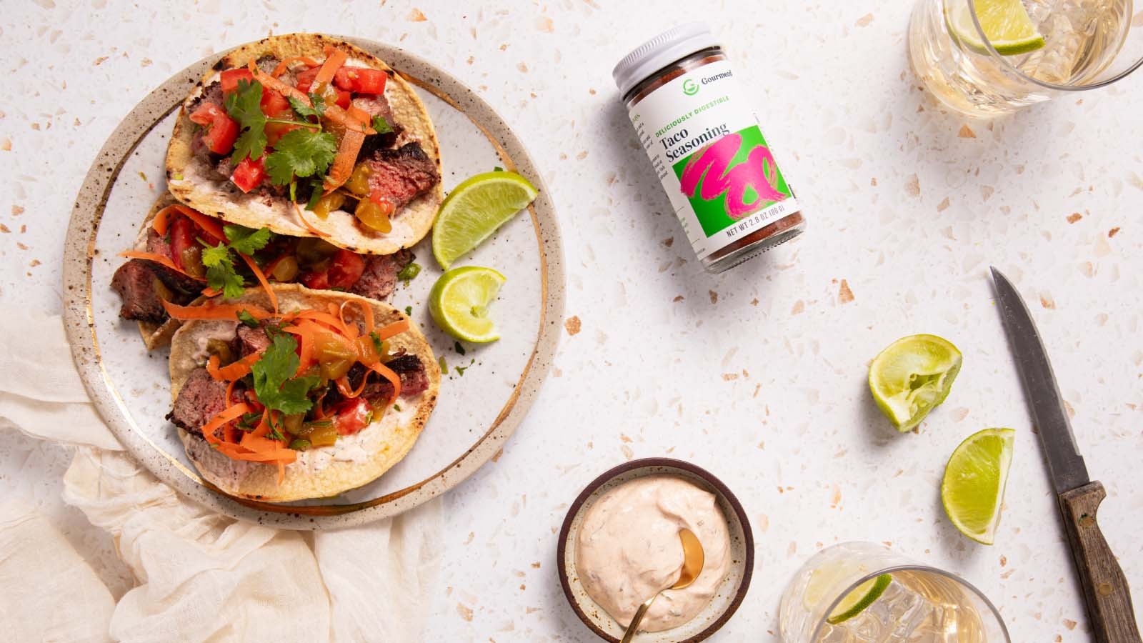 Image of Low FODMAP Chiles Rellenos Steak Tacos