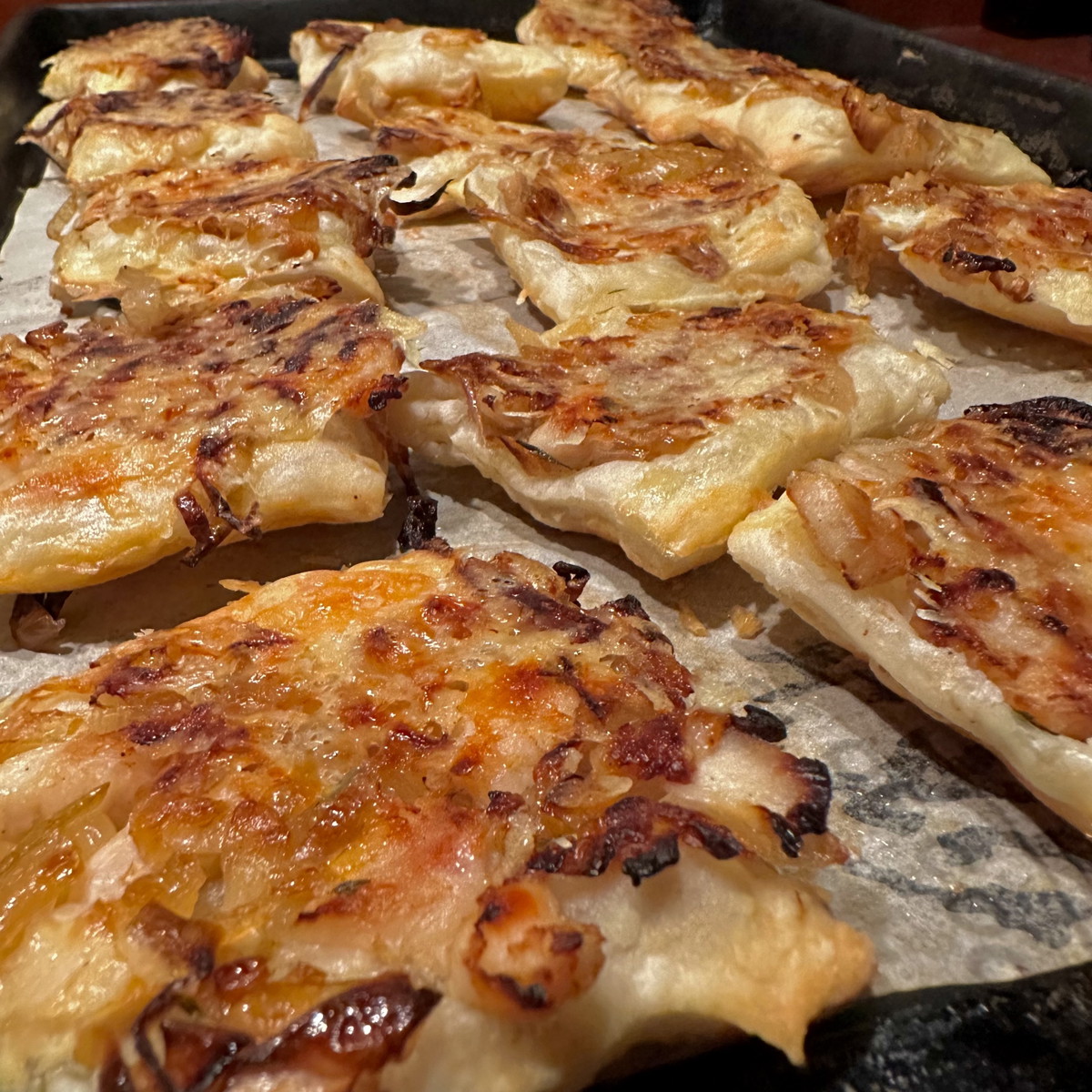 Sweet and Savoury Caramelized Shallot & Gruyere Upside-Down Tarts