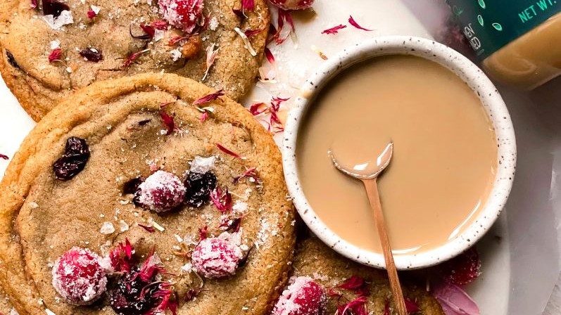 Image of Brown Butter Tahini Cranberry Cookies