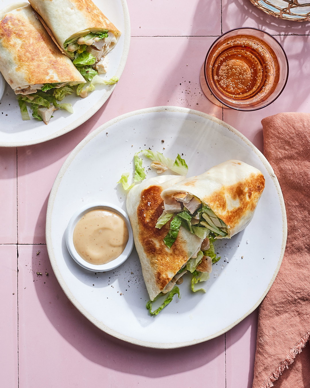 Miso Chicken Caesar Wrap