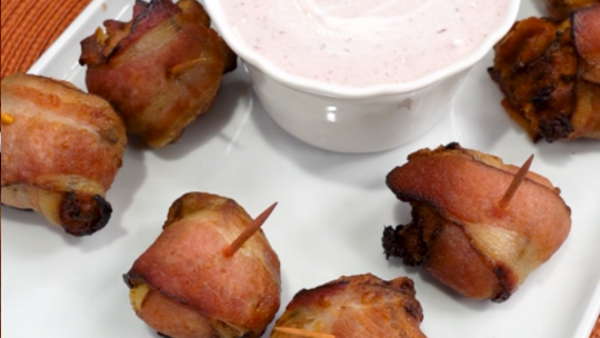 Image of Bacon Wrapped Sausage Stuffing Bites