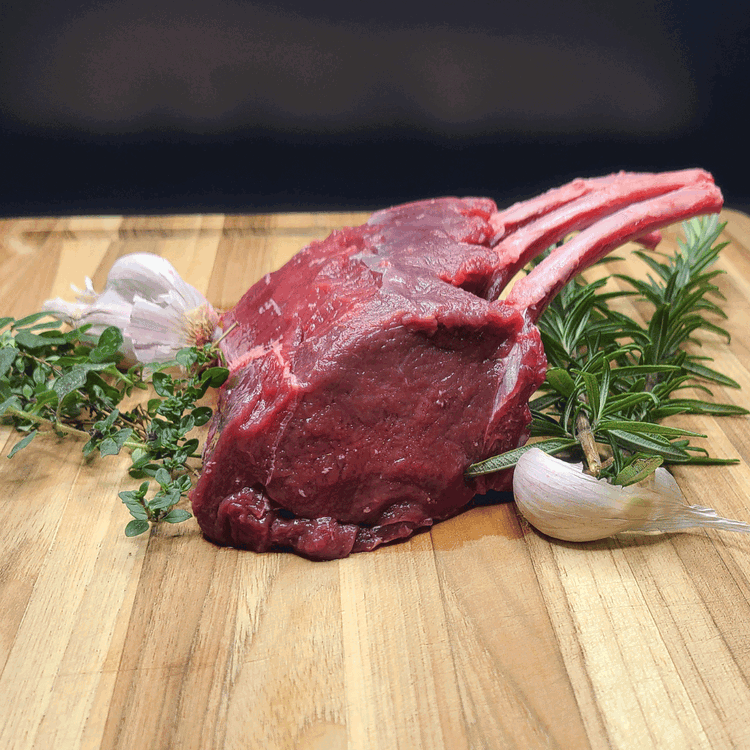 Image of Prepare the Elk by trimming off any excess silver skin or bits of meat stuck to the exposed rib bones.