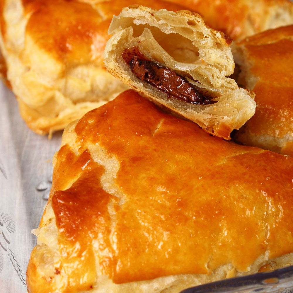 Gooey Nutella Croissants