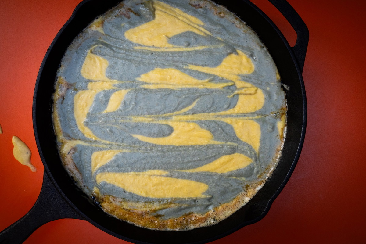Pan de maíz con masa jaspeada
