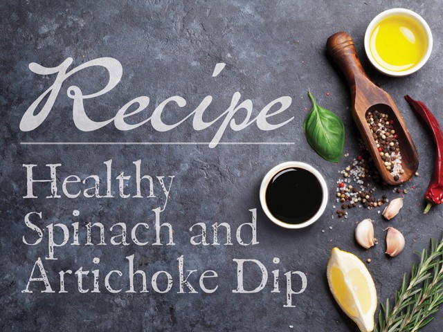 Image of Healthy Spinach and Artichoke Dip