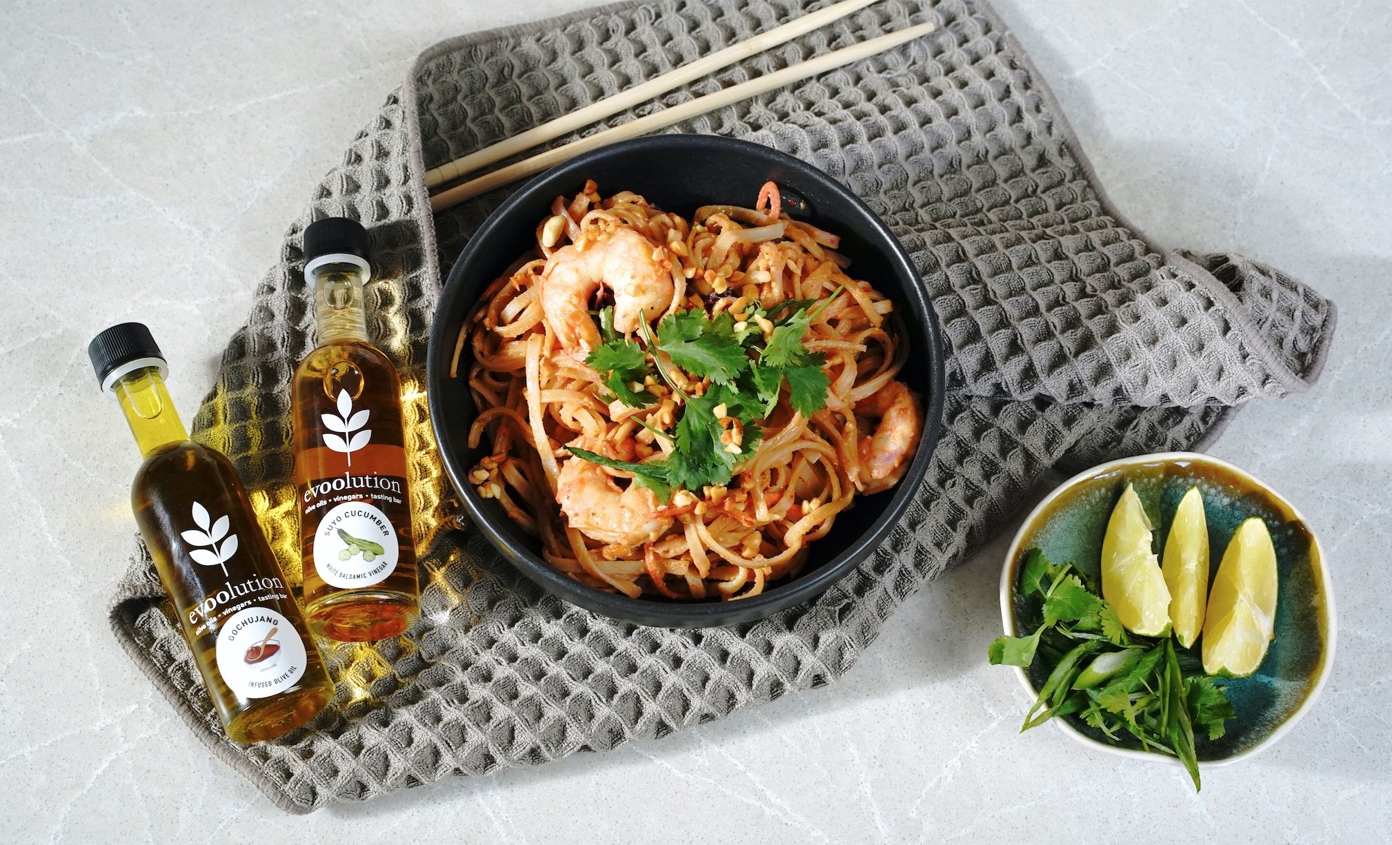 Image of Gochujang and Cucumber Rice Noodle Bowl