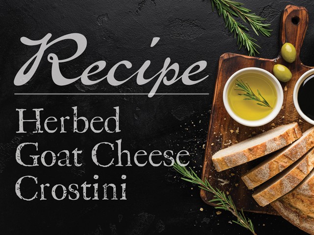 Image of Herbed Goat Cheese Crostini
