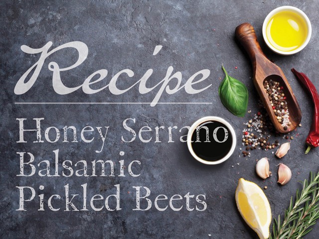 Image of Honey Serrano Balsamic Pickled Beets