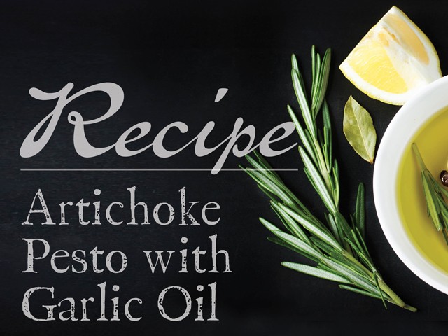 Image of Artichoke Pesto with Garlic Oil