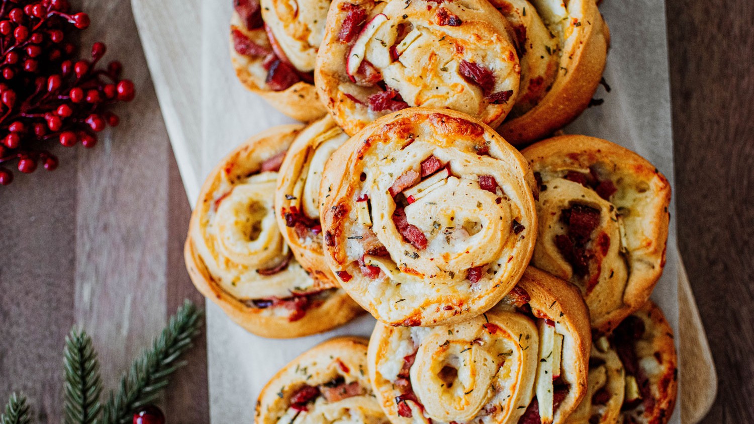 Image of Ham Cheese & Apple Pinwheels
