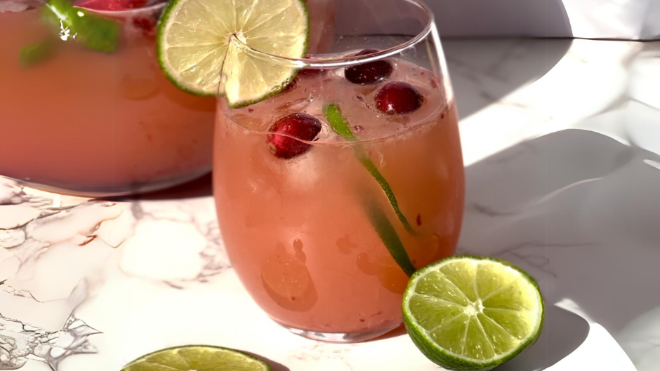 Image of Sparkling Cranberry Mocktail