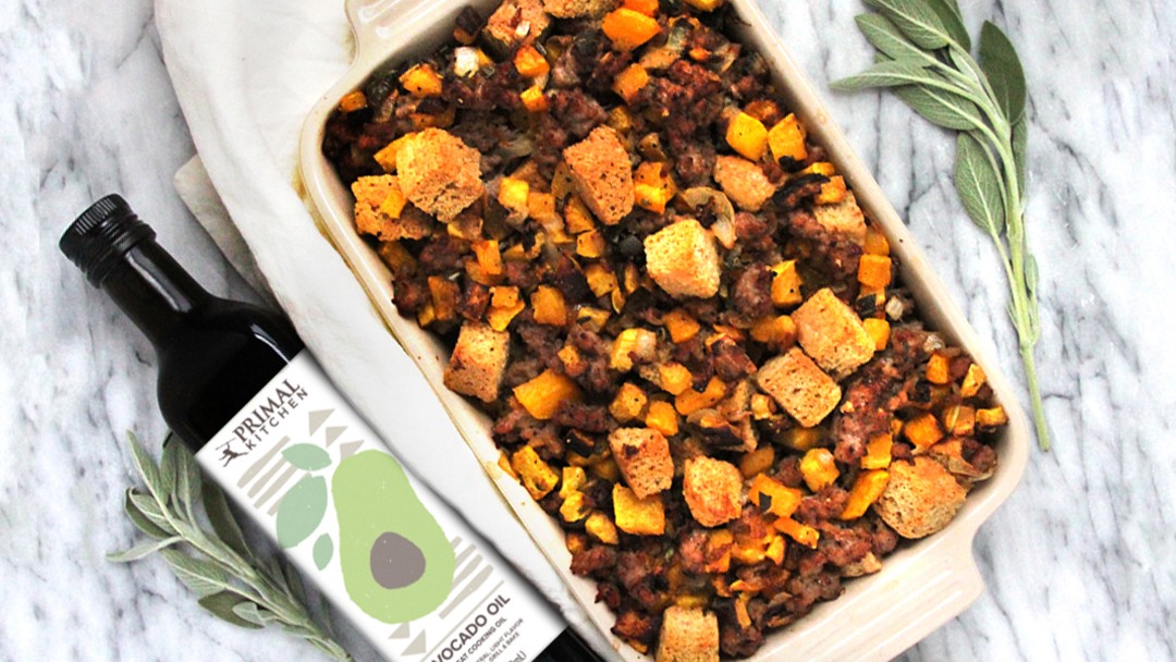 Image of Squash and Sage Sausage Stuffing