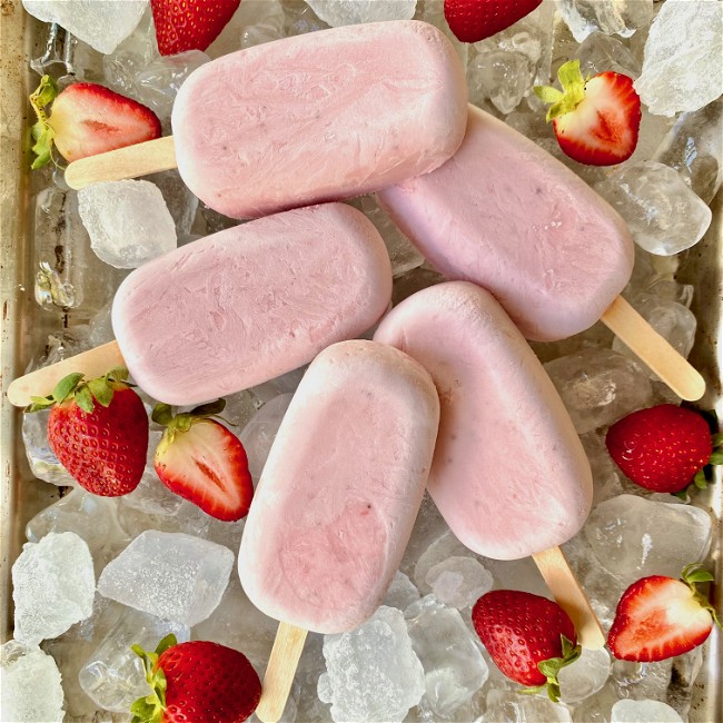 Image of Frozen Strawberry Yoghurt Blocks