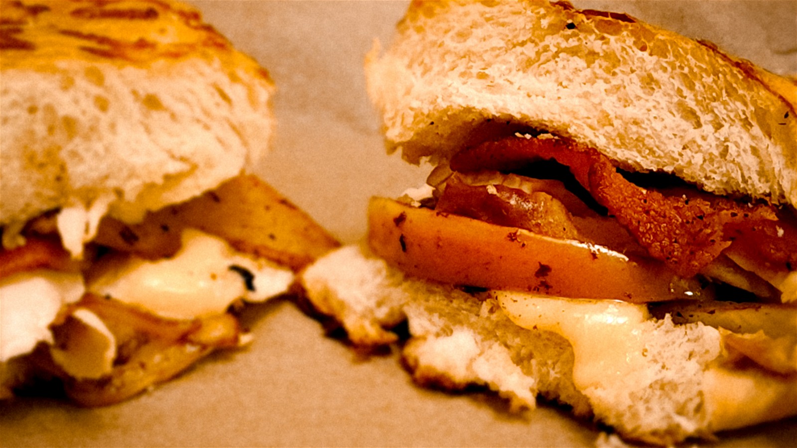 Image of Turkey Bacon Cheddar Melt with Caramelized Onion & Apple