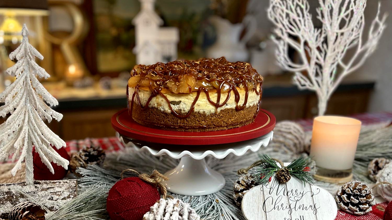 Image of Salted Caramel Apple Pie Cheesecake