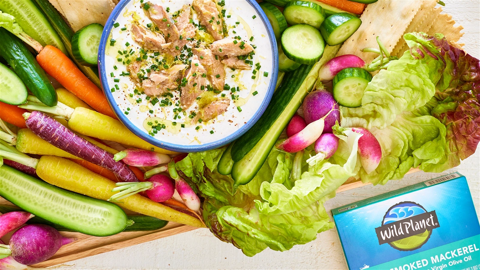 Image of Smoked Mackerel Dip with Crudité