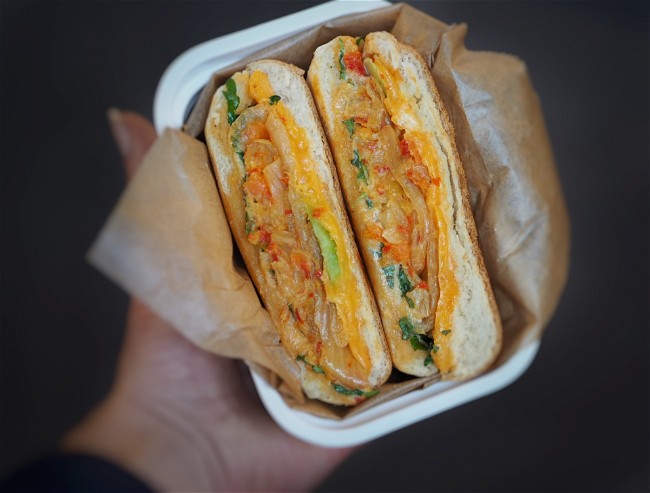 Image of Foodtrend: Grilled Cheese-Sandwich mit Kimchi