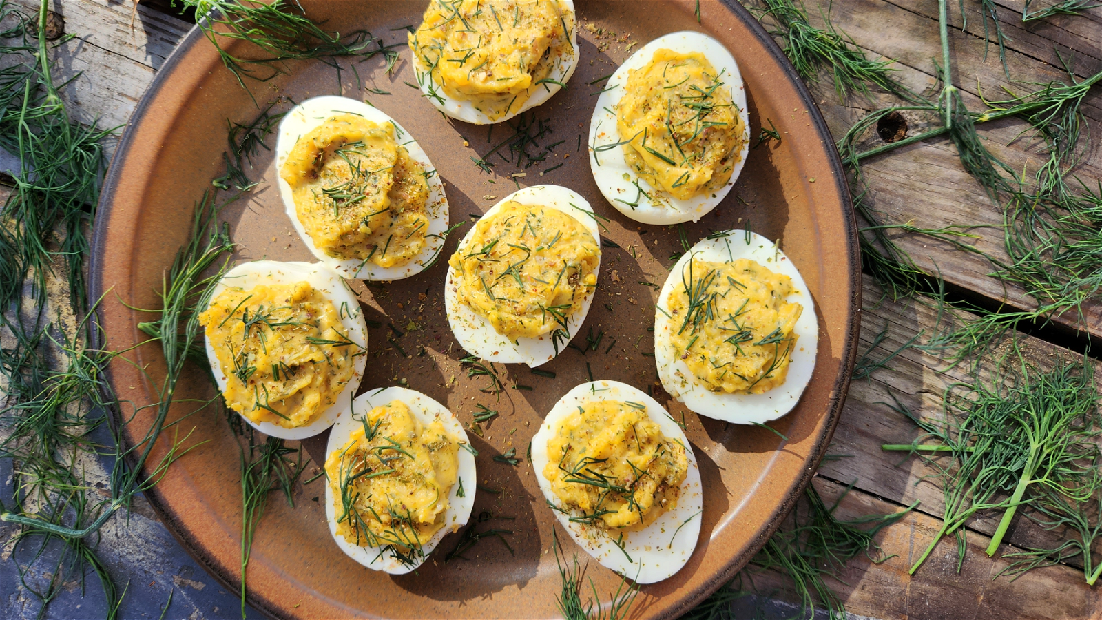 Image of Wild Green Goddess Deviled Eggs