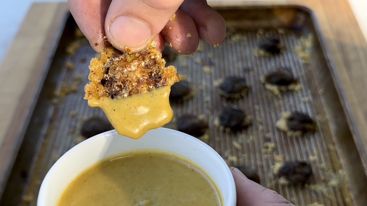 Image of Majorly Snackable Parmesan Crusted Brussels Sprouts