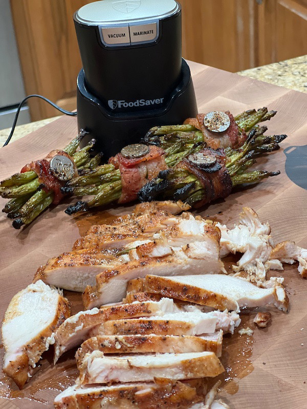 Grilled Chicken and Green Bean Bundles