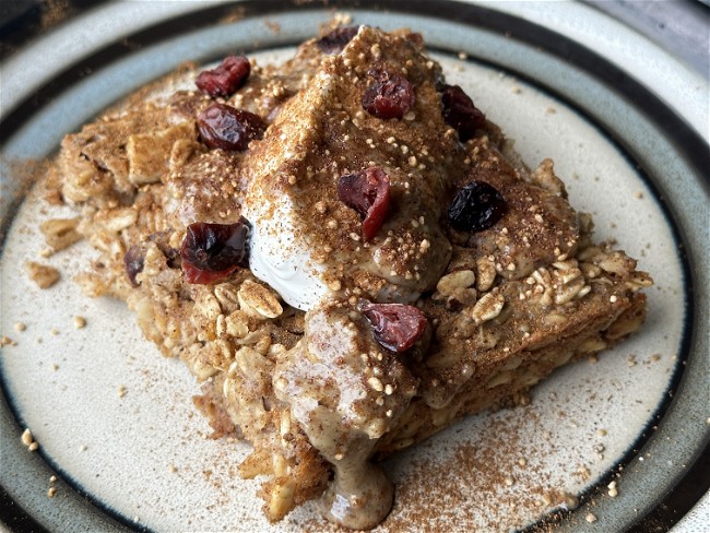 Image of Holiday Nut Butter Baked Oatmeal