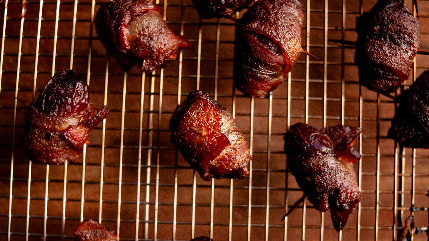 Image of Bacon Wrapped Stuffed Dates