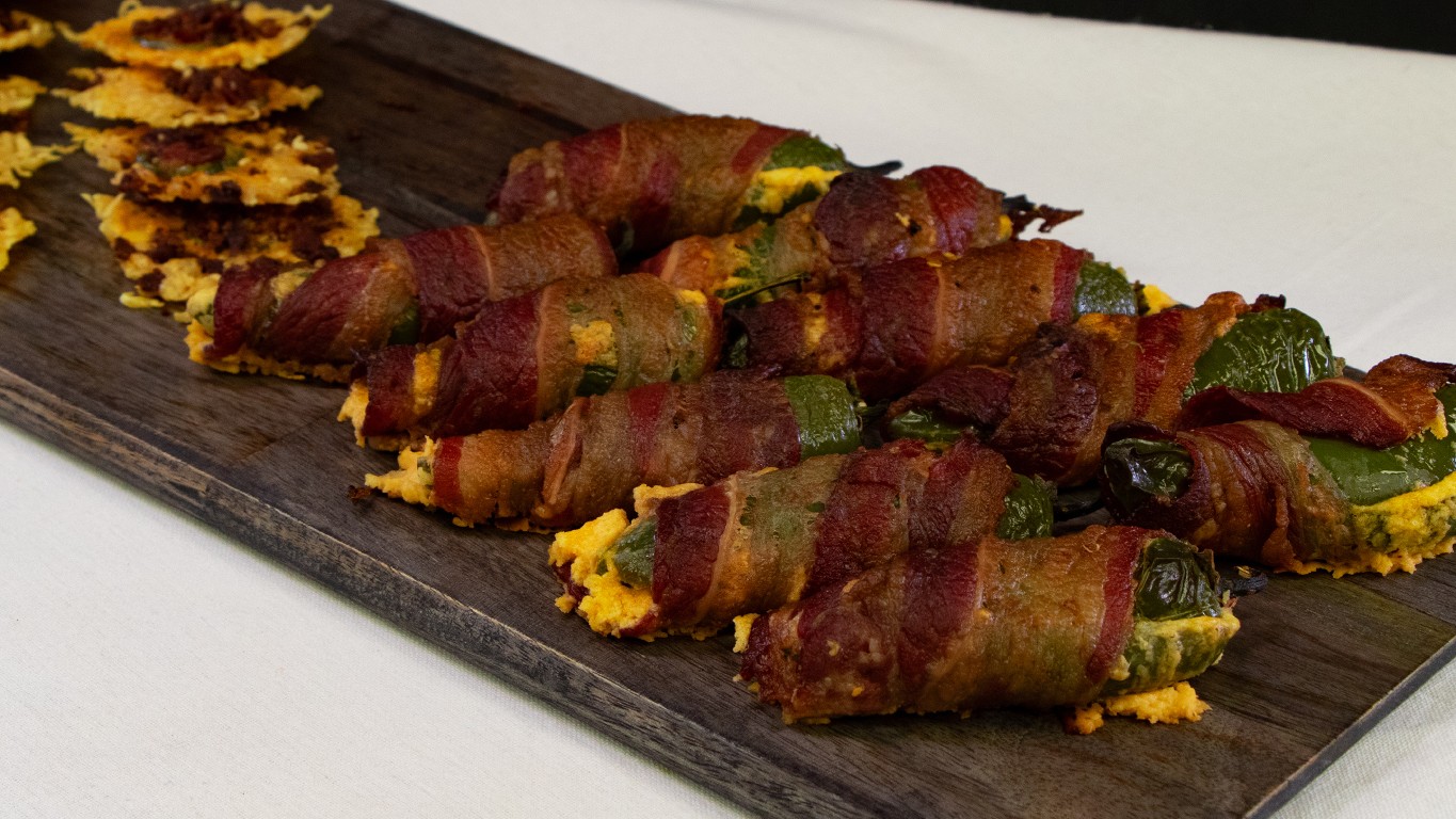 Image of Quick and easy bacon jalapeño poppers!