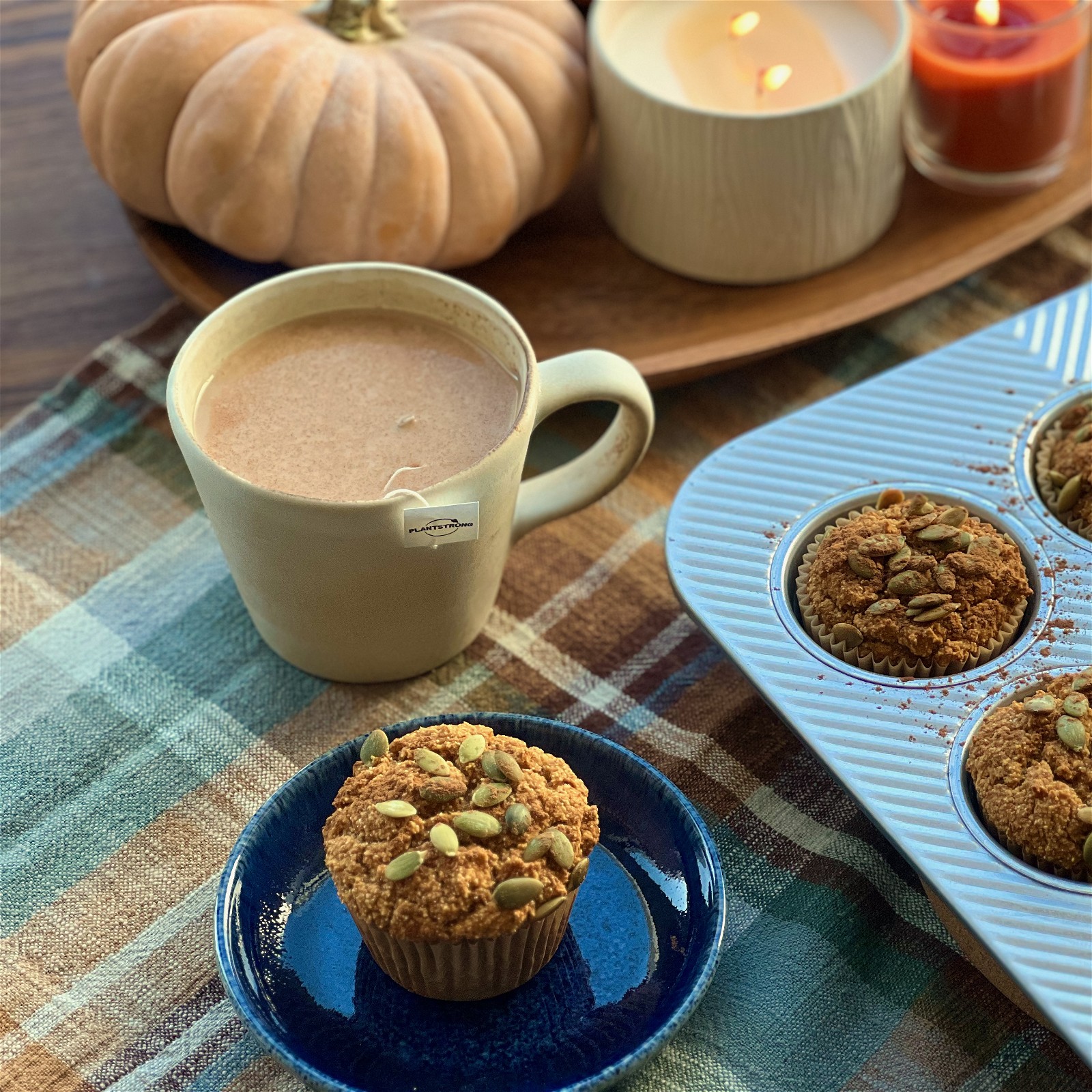 Pumpkin Cornbread Muffins – Plant Strong