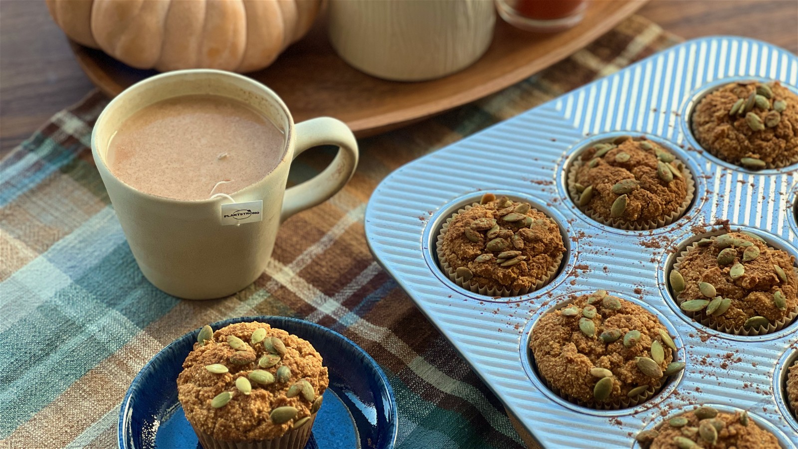 Pumpkin Cornbread Muffins – Plant Strong